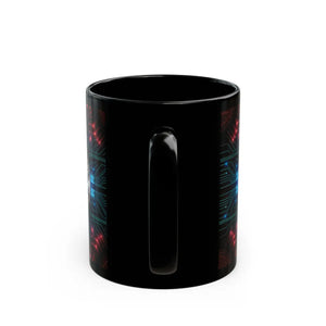 Bold Bitcoin Circuit Black Mug Ceramic Tech Gift - Dipaliz - Mugs