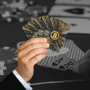 Bitcoin Poker Playing Cards - 300gsm Premium Cardstock - Dipaliz - 2.5’’ x 3.5’’ / White / Semi Glossy - Card Games