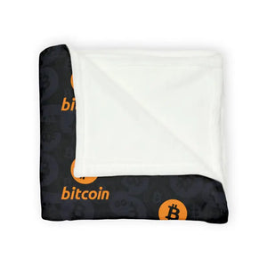 Home Decor - Bitcoin Soft Polyester Blanket - Crypto Comfort - Dipaliz