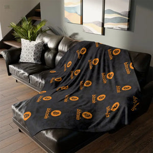 Home Decor - Bitcoin Soft Polyester Blanket - Crypto Comfort - Dipaliz