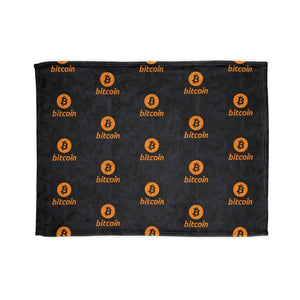 Home Decor - Bitcoin Soft Polyester Blanket - Crypto Comfort - Dipaliz 30’’ × 40’’
