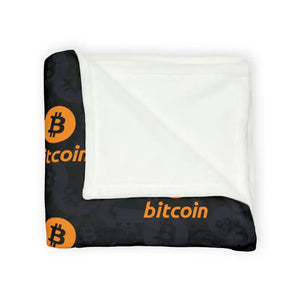 Home Decor - Bitcoin Soft Polyester Blanket - Crypto Comfort - Dipaliz