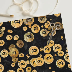 Paper Products - Bitcoin Wrapping - Cryptocurrency Gift Wrap - Dipaliz