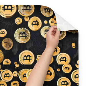 Premium Bitcoin Wrapping Paper - Eco-friendly Gifts - Dipaliz