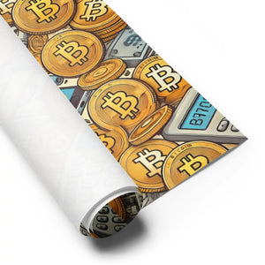 Premium Bitcoin Wrapping Paper - Eco-friendly Gifts - Dipaliz