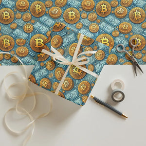 Premium Bitcoin Wrapping Paper - Eco-friendly Gifts - Dipaliz