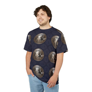 Gold Bitcoin Currency Unisex Tee - Microfiber Knit - Dipaliz - T-shirts - s