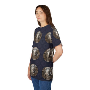 Gold Bitcoin Currency Unisex Tee - Microfiber Knit - Dipaliz - T-shirts - s