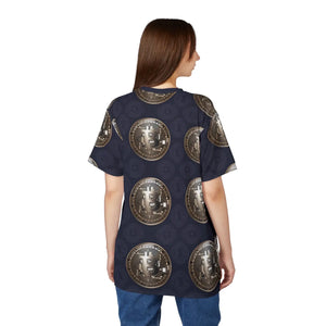 Gold Bitcoin Currency Unisex Tee - Microfiber Knit - Dipaliz - T-shirts - s