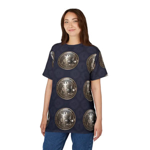 T-shirts - Gold Bitcoin Currency Unisex Tee - Crypto Fashion - Dipaliz