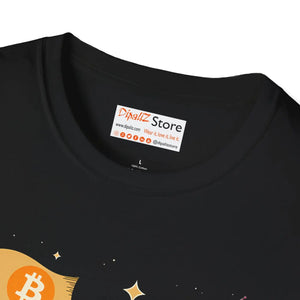 Softstyle Bitcoin Flag Tee Ribbed Knitting - Dipaliz - T-shirts