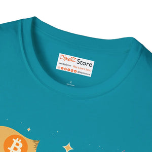 Softstyle Bitcoin Flag Tee Ribbed Knitting - Dipaliz - T-shirts