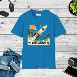 Softstyle Bitcoin Flag Tee Ribbed Knitting - Dipaliz - T-shirts
