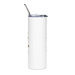 Sleek Gold Skinny Tumbler - Bitcoin 20oz Stainless - Dipaliz - Tumblers
