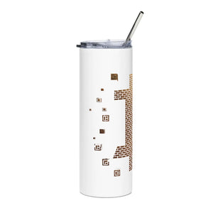 Sleek Gold Skinny Tumbler - Bitcoin 20oz Stainless - Dipaliz - Tumblers
