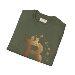 Luxury Bitcoin Gold Cotton Tee - Softstyle Unisex - Dipaliz - T-shirts - s