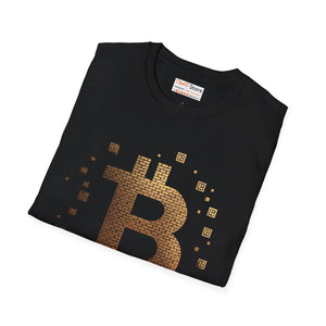 Luxury Bitcoin Gold Cotton Tee - Softstyle Unisex - Dipaliz - T-shirts - s