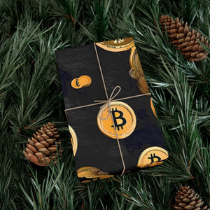 Vibrant Bitcoin Lover Gift Wrap Papers - Matte or Satin - Dipaliz - Wrapping Paper