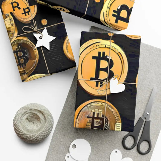 Bitcoin Lover’s Gift Wrap: Elevate your Presents in Style - 30’’ x 144’’ / Matte Home Decor