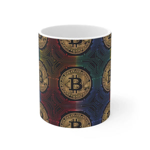 Bitcoin Stack Mug - Bold Sips Ceramic 11oz - Dipaliz - Mugs