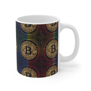 Bitcoin Stack Mug - Bold Sips for Trendy Coffee Lovers - Dipaliz - 11oz - Mugs