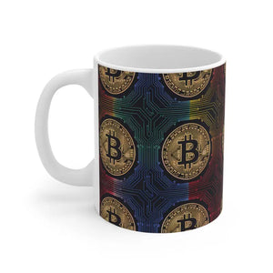 Bitcoin Stack Mug - Bold Sips for Trendy Coffee Lovers - Dipaliz - 11oz - Mugs