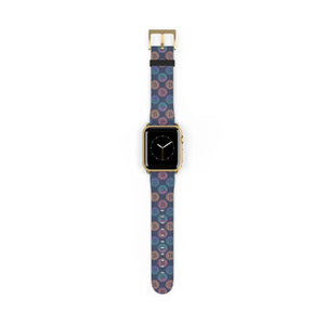 Trendy Bitcoin Pattern Watch Band Faux Leather - Dipaliz - Bands