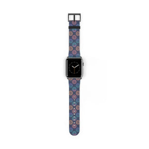 Trendy Bitcoin Pattern Watch Band Faux Leather - Dipaliz - Bands