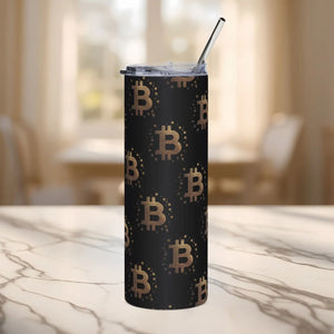Bitcoin Stainless Steel Tumbler - Crypto Lovers - Dipaliz - Tumblers
