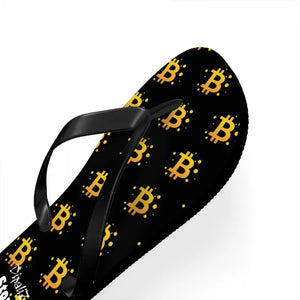 Bitcoin Flip Flop - Bold Symbol Beach Summer Style - Dipaliz - Slippers