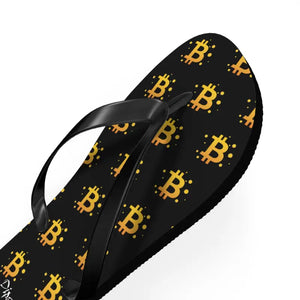Bitcoin Flip Flop - Bold Symbol Beach Summer Style - Dipaliz - Slippers