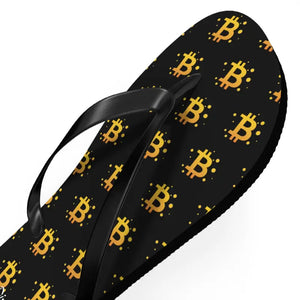 Bitcoin Flip Flop - Bold Symbol Beach Summer Style - Dipaliz - Slippers