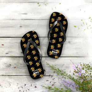 Bitcoin Flip Flop - Bold Symbol Beach Summer Style - Dipaliz - Slippers