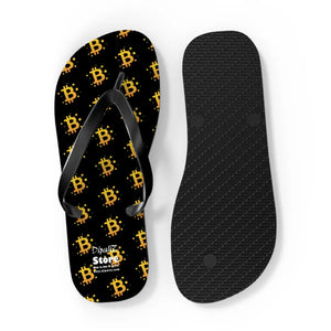 Bold Bitcoin Flip Flop - Summer Beach Style - Dipaliz - Slippers