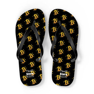 Bold Bitcoin Flip Flop - Summer Beach Style - Dipaliz - Slippers