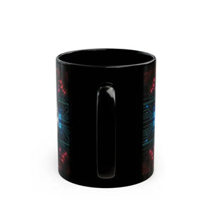 Bitcoin Circuit Black Mug - Bold Morning Energy Boost - Dipaliz - Mugs