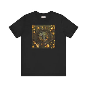 Bitcoin Circuit Unisex Jersey Short Sleeve Tee - Dipaliz - Solid Black Blend / s - T-shirts
