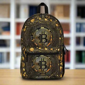 Lightweight Bitcoins Backpack - Urban Street Style - Dipaliz - Backpacks