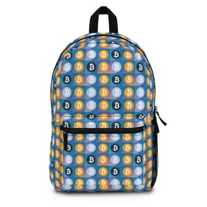 Bitcoins Yellow & Blue Backpack - Bold Statement Style - Dipaliz - one Size - Backpacks