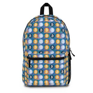 Bold Yellow and Blue Backpack - Bitcoin Streetwear - Dipaliz - Backpacks