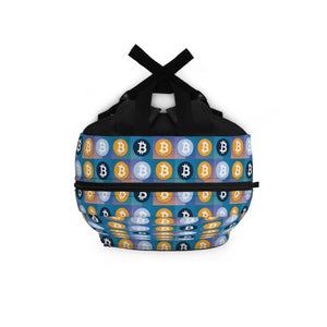 Bold Yellow and Blue Backpack - Bitcoin Streetwear - Dipaliz - Backpacks