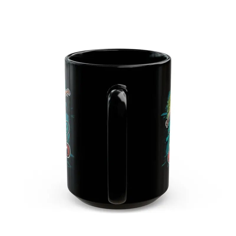 Sip in Style with the Black Ceramic Cat Mug for Lovers