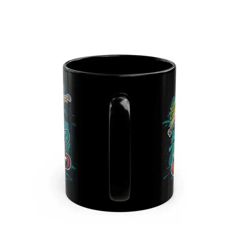 Sip in Style with the Black Ceramic Cat Mug for Lovers