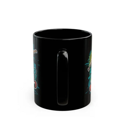 Sip in Style with the Black Ceramic Cat Mug for Lovers