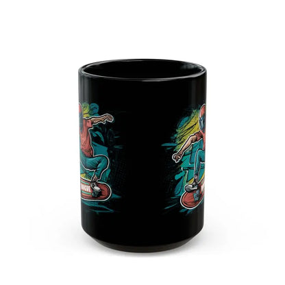 Sip in Style with the Black Ceramic Cat Mug for Lovers