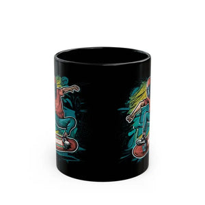 Black Ceramic Cat Mug - 15 Ounce Purrfect Coffee Cup - Dipaliz - Mugs