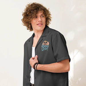 Cool Unisex Button Shirt - Bold Dog Lover Emblem - Dipaliz - Shirts - 2xs