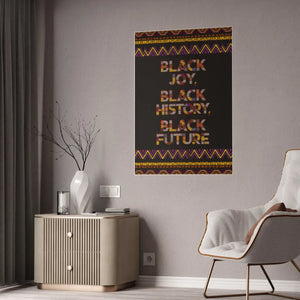 Juneteenth Gloss Posters - Black Joy High-gloss Paper Art - Dipaliz - Poster