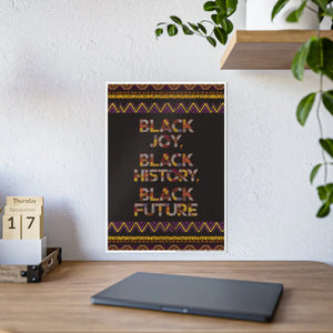 Juneteenth Gloss Posters - Black Joy High-gloss Paper Art - Dipaliz - Poster