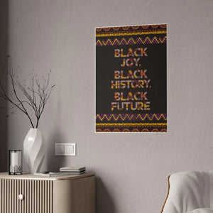 Juneteenth Gloss Posters - Black Joy High-gloss Paper Art - Dipaliz - Poster
